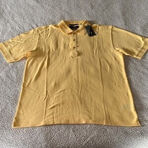 Greg Norman Collection Playdry Sunny Yellow Polo Shirt Xl New